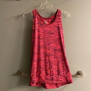 Tek Gear Keyhole Back Workout Tank Size L Pink and Black